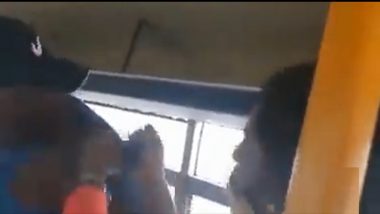 Woman Beating Man Video: महिलेने पुरुषाला बसमध्ये बदडले, बसमध्ये छेडछाड केल्याचा आरोप; व्हिडिओ व्हायरल